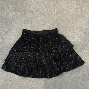Girl’s  Black Sequin Skirt